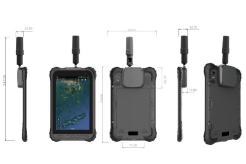 Qualcomm SDM632 Ublox F9P Waterproof Android Tablet High Precious GPS